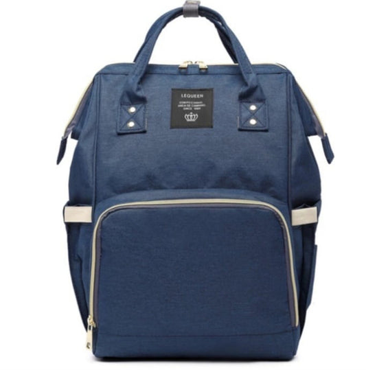 Portable Diaper Backpack Bag-Dark Blue