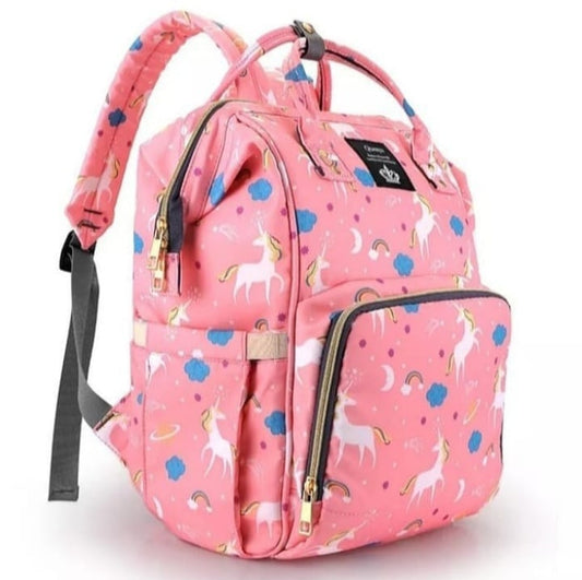 Unicorn Diaper Backpack Bag-Pink