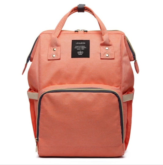 Portable Diaper Backpack Bag-Peach
