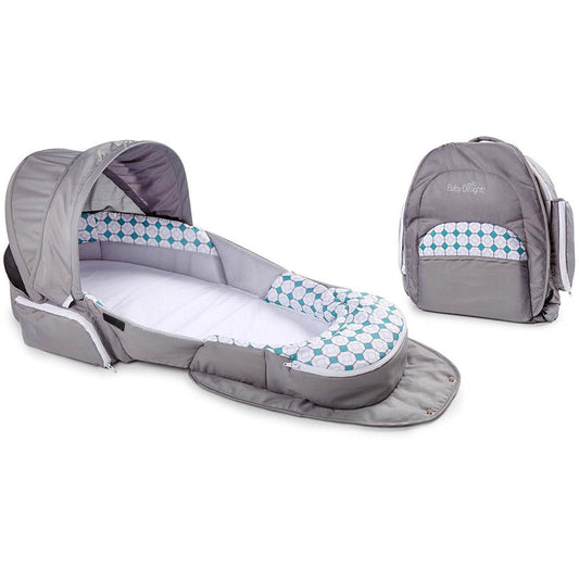 Baby Sleeping Nest with Mosquito Net | Baby Lounger | Mattress | Accessory Pockets