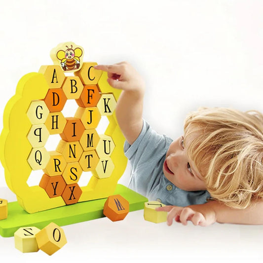 Baby Fun English Honeycomb-Shaped Puzzle